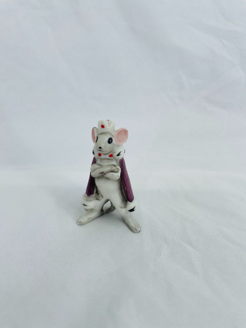 Vintage RARE Mouse King Ceramic Figurine